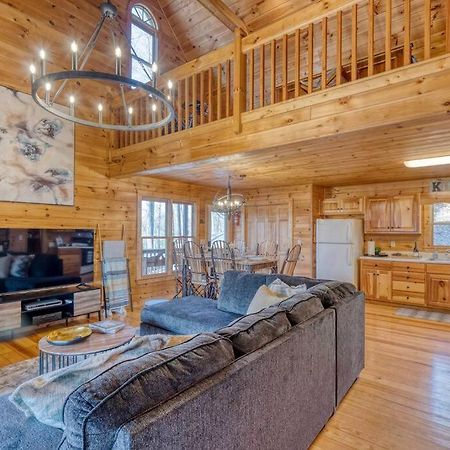 Mtn Cabin Sleeps 10 - 5 Mins To Fishing & Camping Ellijay Esterno foto