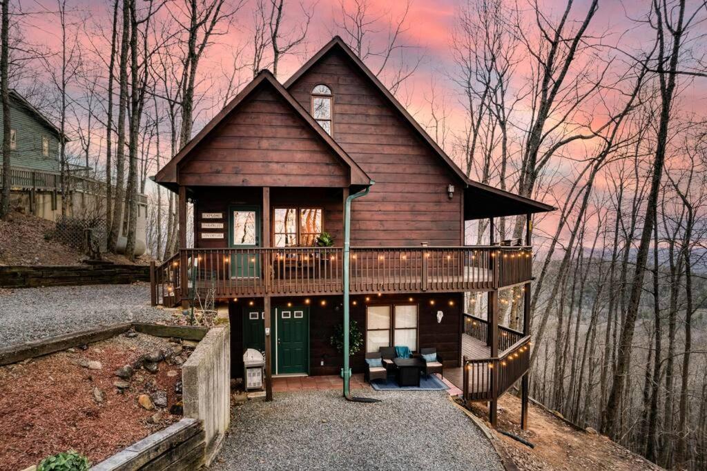 Mtn Cabin Sleeps 10 - 5 Mins To Fishing & Camping Ellijay Esterno foto