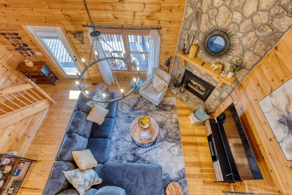 Mtn Cabin Sleeps 10 - 5 Mins To Fishing & Camping Ellijay Esterno foto