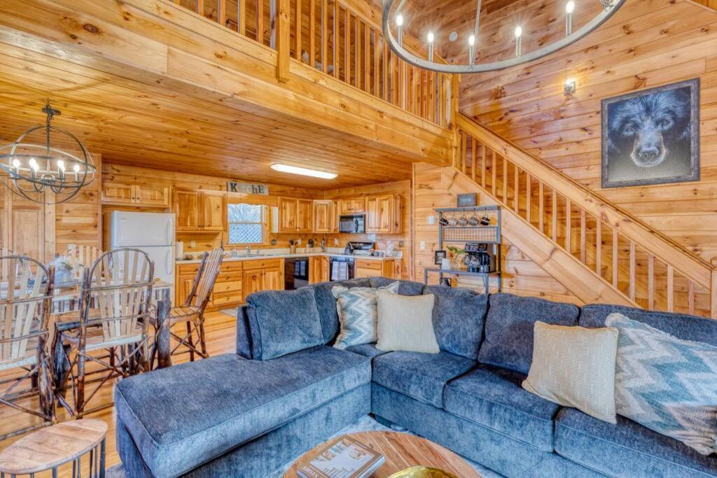 Mtn Cabin Sleeps 10 - 5 Mins To Fishing & Camping Ellijay Esterno foto
