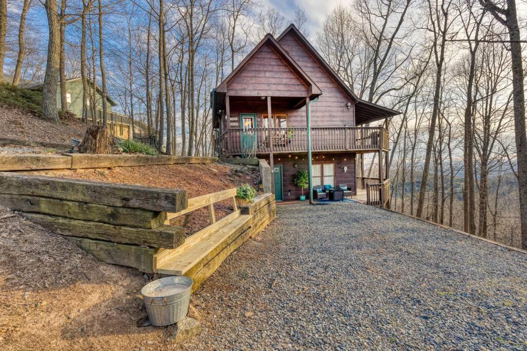 Mtn Cabin Sleeps 10 - 5 Mins To Fishing & Camping Ellijay Esterno foto
